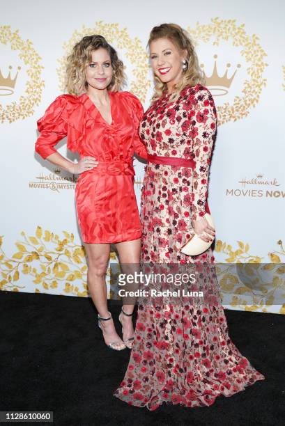 Candace Cameron Bure and Jodie Sweetin attends Hallmark Channel And Hallmark Movies And Mysteries 2019 Winter TCA Tour at Tournament House on...