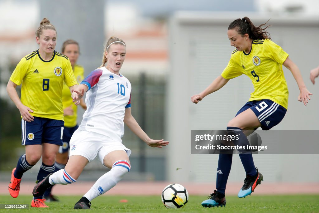Iceland  v Scotland  -Algarve Cup Women