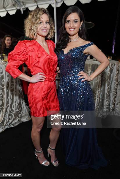 Candace Cameron Bure and Danica McKeller attend Hallmark Channel And Hallmark Movies And Mysteries 2019 Winter TCA Tour at Tournament House on...