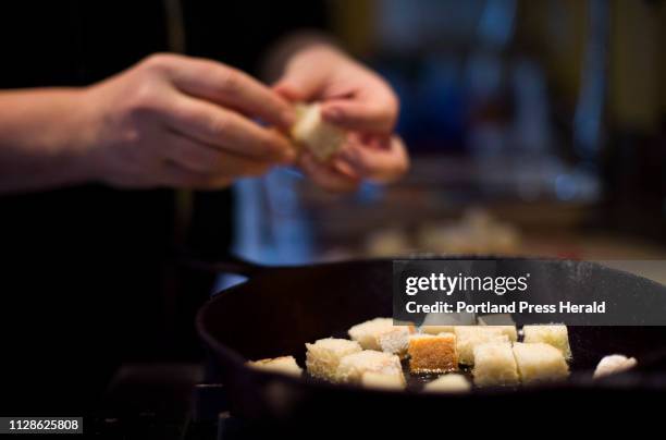 Rockin' day old bread croutons.