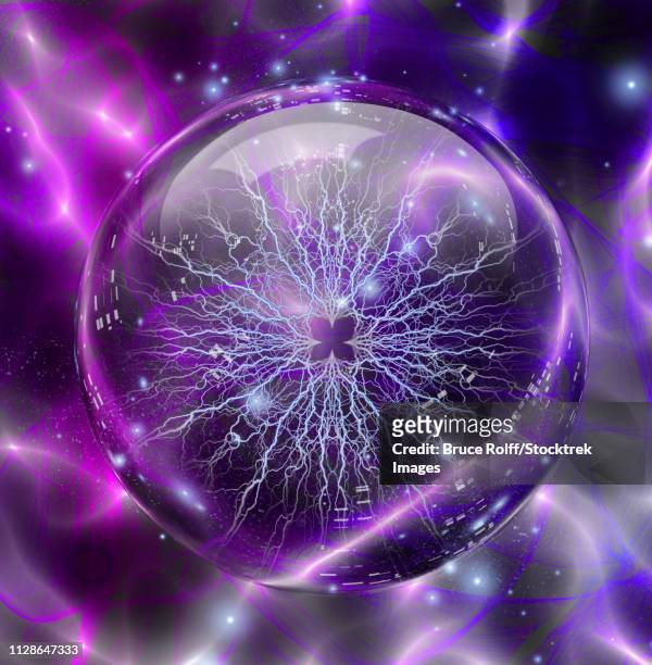 electricity enclosed in sphere. - 電球 幅插畫檔、美工圖案、卡通及圖標