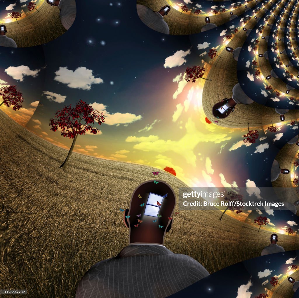 A Human Mind Abstract Composition