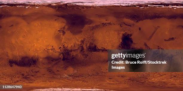 mars surface layout map. illustration. 3d rendering - mars exploration stock illustrations