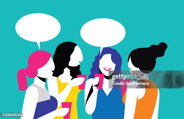 people talking - dibujo stock illustrations