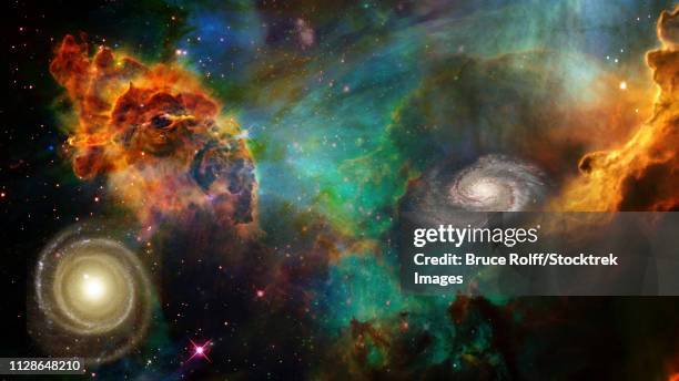 deep space composition. - force field stock illustrations