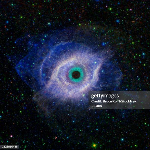 eye galaxy in space - exploding watch stock illustrations