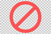 No parking sign.Do not enter sign.Restriction icon. No sign. Censor, Red prohibition vector badge. Round No symbol