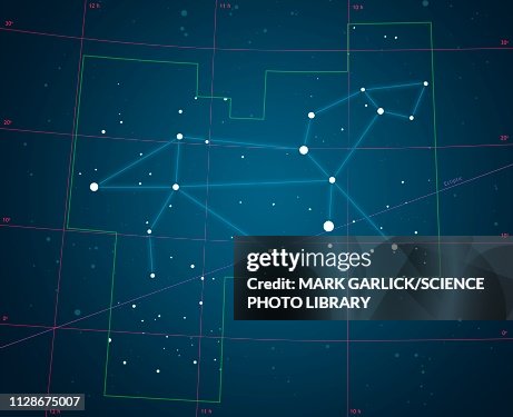Constellation Leo, illustration Constellation Leo, illustration
