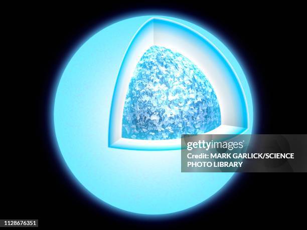 structure of a white dwarf, illustration - cores stock-grafiken, -clipart, -cartoons und -symbole