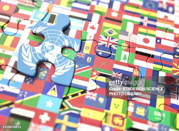 united nations world flags, illustration - 国際連合点のイラスト素材／クリップアート素材／マンガ素材／アイコン素材