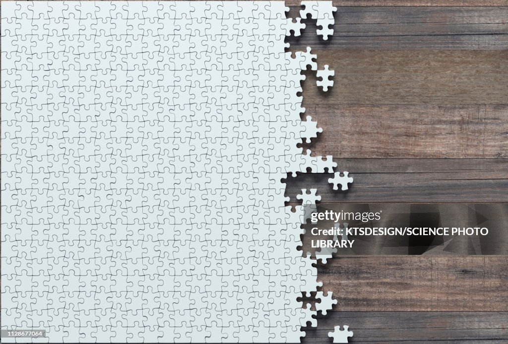 Puzzel Incomplete Incomplete Jigsaw Puzzle Illustration High-Res Vector Graphic - Getty ...