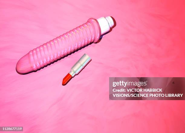 sex toy, illustration - lipstick stock illustrations