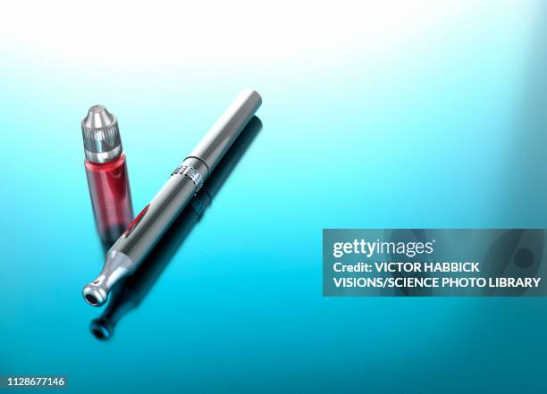 e-cigarette, illustration - electronic cigarette stock illustrations