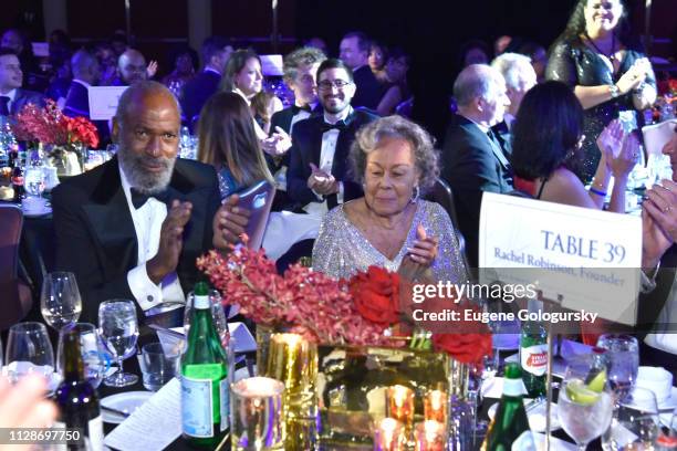 David Robinson and Rachel Robinson attend the Jackie Robinson Foundation 2019 Annual Awards Dinner on March 4, 2019 in New York City.