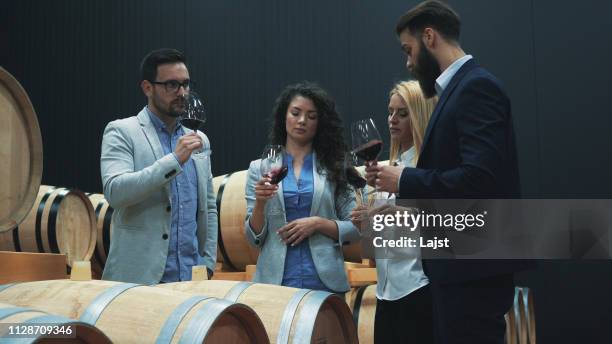 friends at team building - taste test stock pictures, royalty-free photos & images