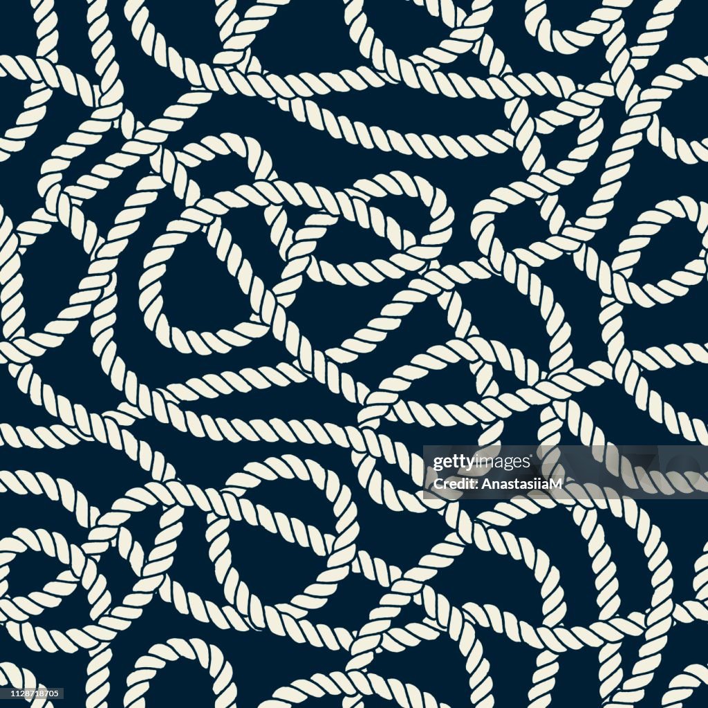 Seamless Nautical Rope Pattern High-Res Vector Graphic - Getty Images