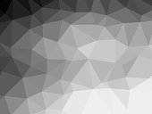 Polygon background pattern - polygonal - black and white wallpaper gray - vector Illustration