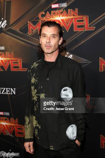 Singer Gavin Rossdale attends the Los Angeles World Premiere of Marvel Studios' "Captain Marvel" at Dolby Theatre on March 4, 2019 in Hollywood,...