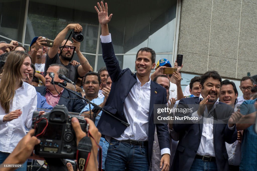 Juan Guaido Back In Venezuela