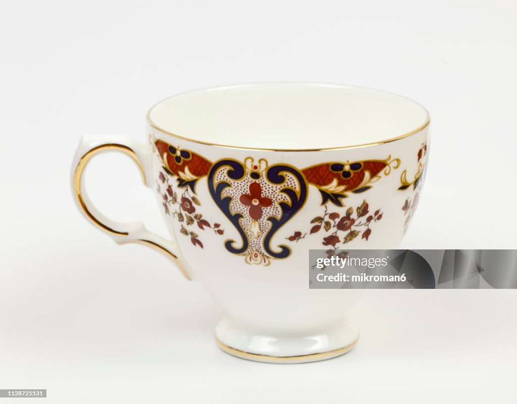 Beauty cup on white background
