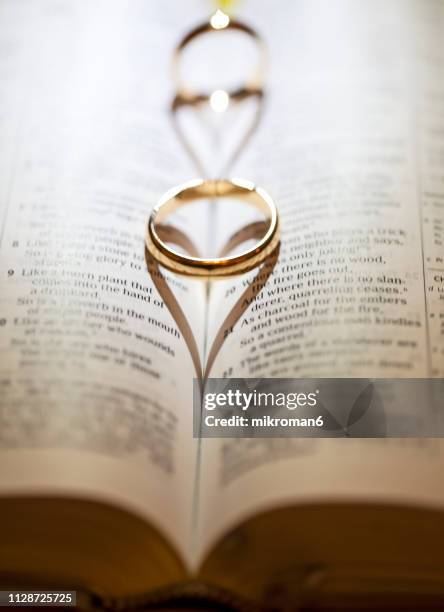Bible With Rings Bible Rings Photos and Premium High Res Pictures - Getty Images