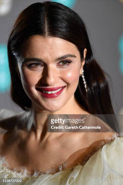 Rachel Weisz attends the EE British Academy Film Awards at Royal Albert Hall on February 10, 2019 in London, England.