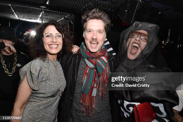 Lisa Edelstein, Rufus Wainwright and Lola Glaudini attend The Standard Presents Bryan Rabin's 50th Birthday Party The Music Icon Bash at The Standard...