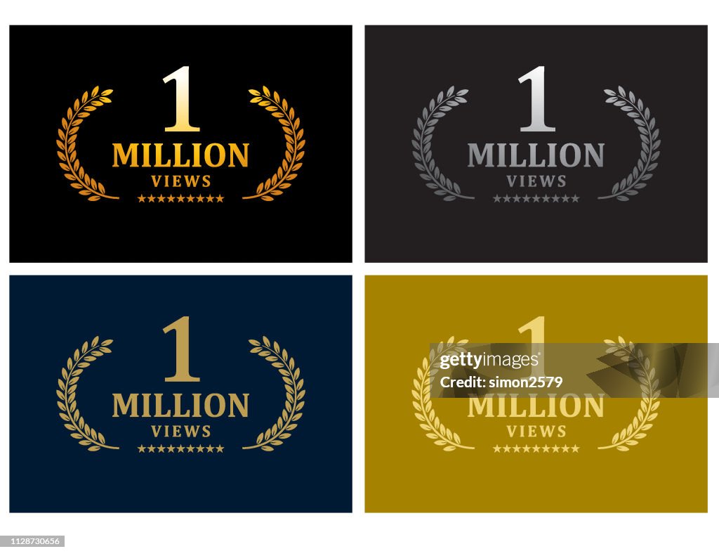 One Million Views Emblem set