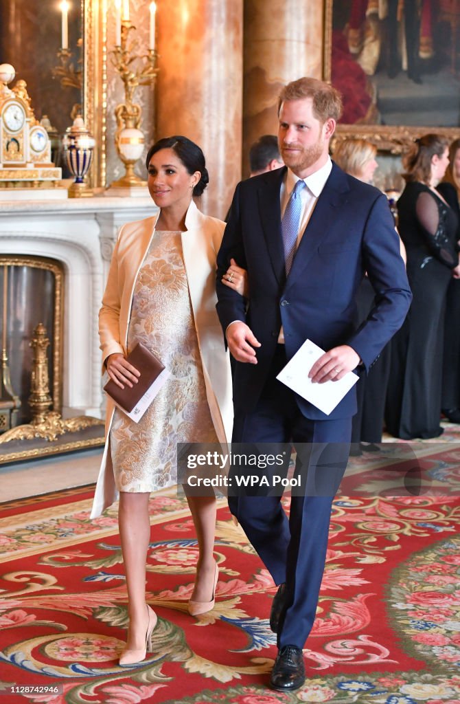 Meghan, Duchess of Sussex and Prince Harry, Duke of Sussex attend a