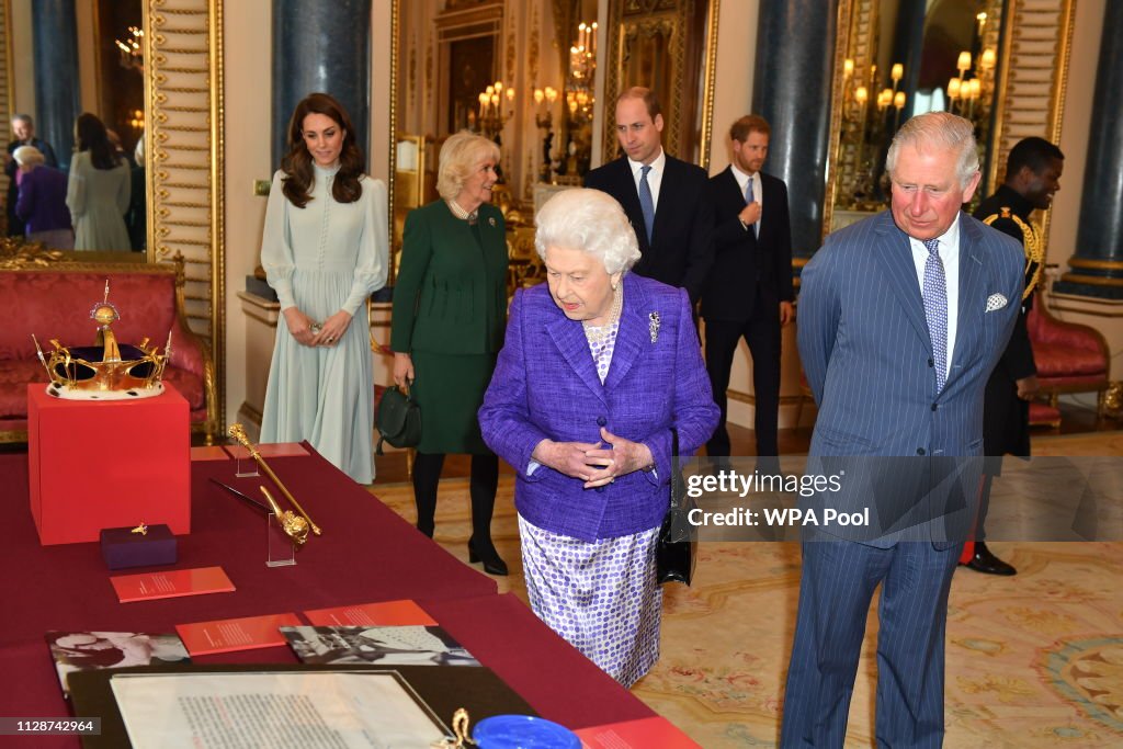 Queen Elizabeth II Marks The Fiftieth Anniversary Of The Investiture Of The Prince of Wales