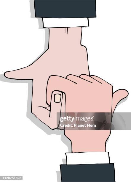 hand lock - team dependency stock illustrations
