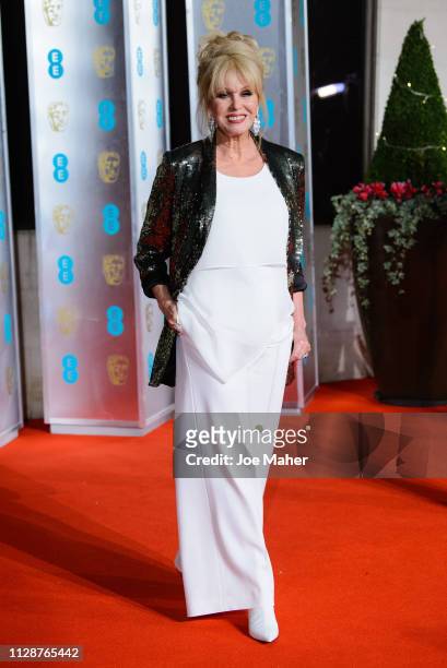 Joanna Lumley attends the EE British Academy Film Awards Gala Dinner at Grosvenor House on February 10, 2019 in London, England.