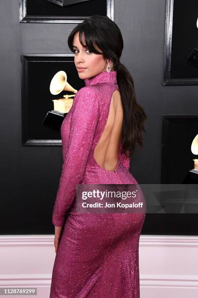 Camila Cabello attends the 61st Annual GRAMMY Awards at Staples Center on February 10, 2019 in Los Angeles, California.
