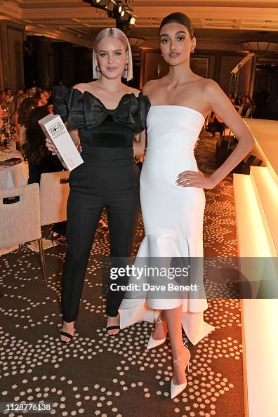 Anne-Marie, winner of the Artist of the Year award, and Neelam Gill