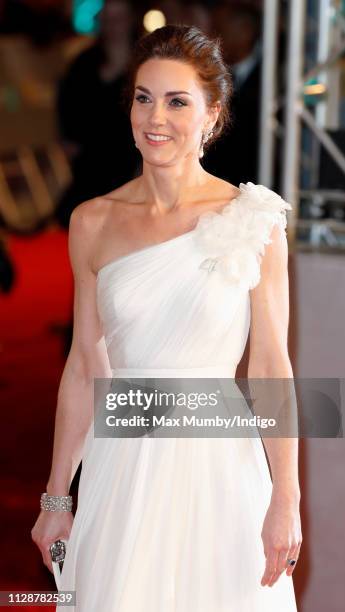 Catherine, Duchess of Cambridge attends the EE British Academy Film Awards at the Royal Albert Hall on February 10, 2019 in London, England.