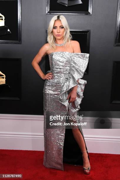 Lady Gaga attends the 61st Annual GRAMMY Awards at Staples Center on February 10, 2019 in Los Angeles, California.