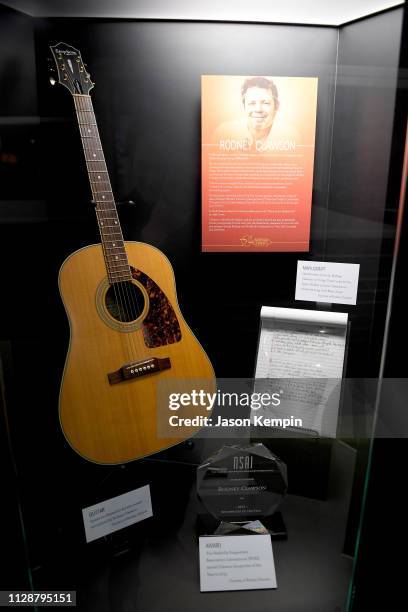 The Country Music Hall of Fame and Museum's new exhibition, American Currents: The Music of 2018, on March 5, 2019 in Nashville, Tennessee.