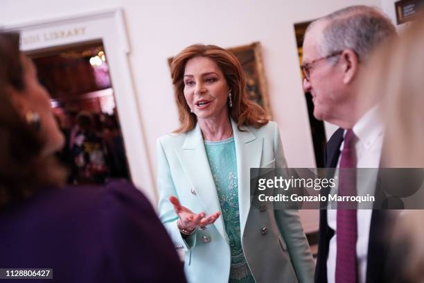 Queen Noor of Jordan during the Teaching Matters Celebrates 25th Anniversary at Harold Pratt House on March 5, 2019 in New York City.
