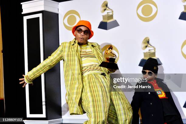 Anderson Paak attends the 61st Annual GRAMMY Awards - Press Room at Staples Center on February 10, 2019 in Los Angeles, California.