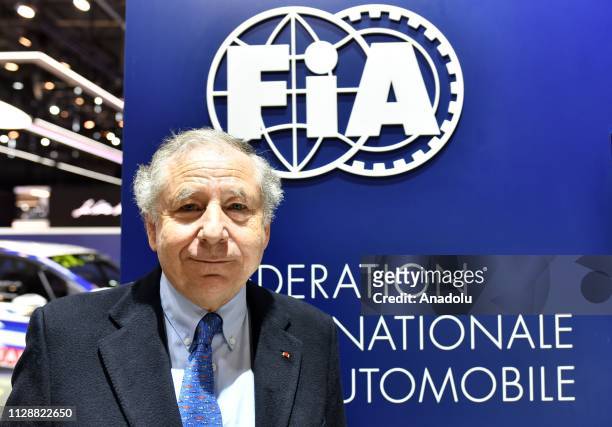 President of the Fédération Internationale de l'Automobile Jean Todt attends during the second press day of the 89th Geneva International Motor Show...