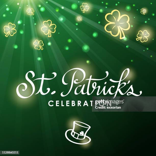 st patrick's day celebration - saint patricks day parade stock illustrations