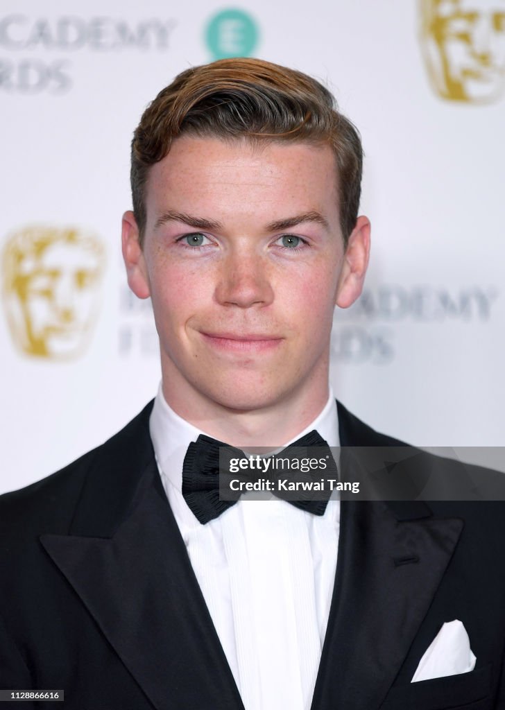 Will Poulter poses in the press room during the EE British Academy ...