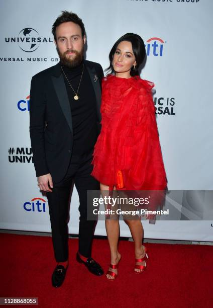 Ruston Kelly and Kacey Musgraves attends Universal Music Group's 2019 After Party Presented by Citi Celebrates Music's Biggest Night on February 9,...