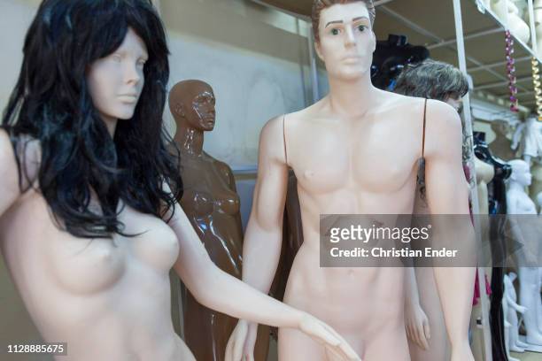 Asunción, Paraguay – March 21: Close- up of different kind of plastic dolls in a shop in Asunción in Paraguay.