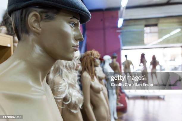 Asunción, Paraguay – March 21: Different kind of plastic dolls in a shop in Asunción in Paraguay.