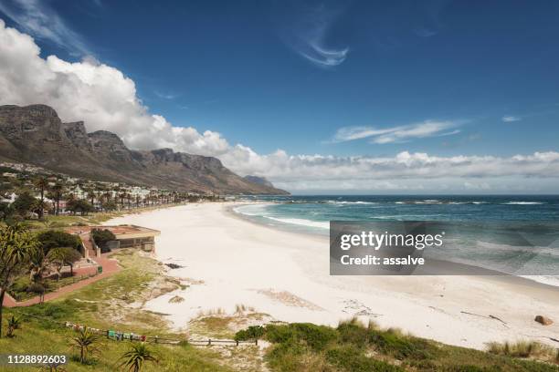 12 apostles at camps bay in cape town, south africa - camps bay stock pictures, royalty-free photos & images