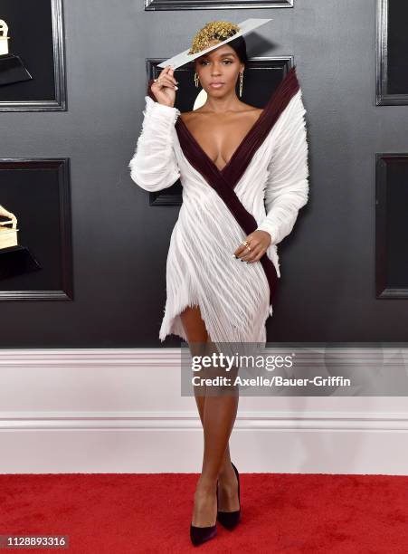 Janelle Monae attends the 61st Annual GRAMMY Awards at Staples Center on February 10, 2019 in Los Angeles, California.