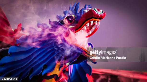 vibrant dragon - chinese dragon stock pictures, royalty-free photos & images