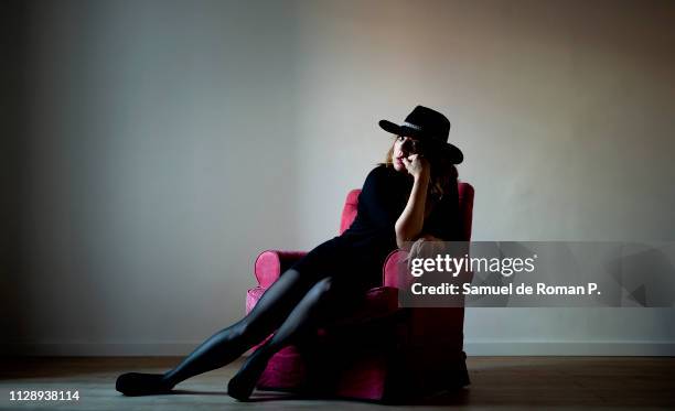 Belinda Washington attends during a portrait session at Mezzanine studio on February 8, 2019 in Madrid, Spain.