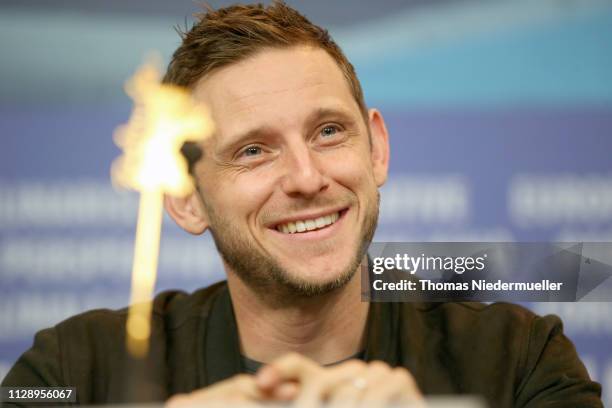 Jamie Bell attends the "Skin" press conference during the 69th Berlinale International Film Festival Berlin at Grand Hyatt Hotel on February 11, 2019...